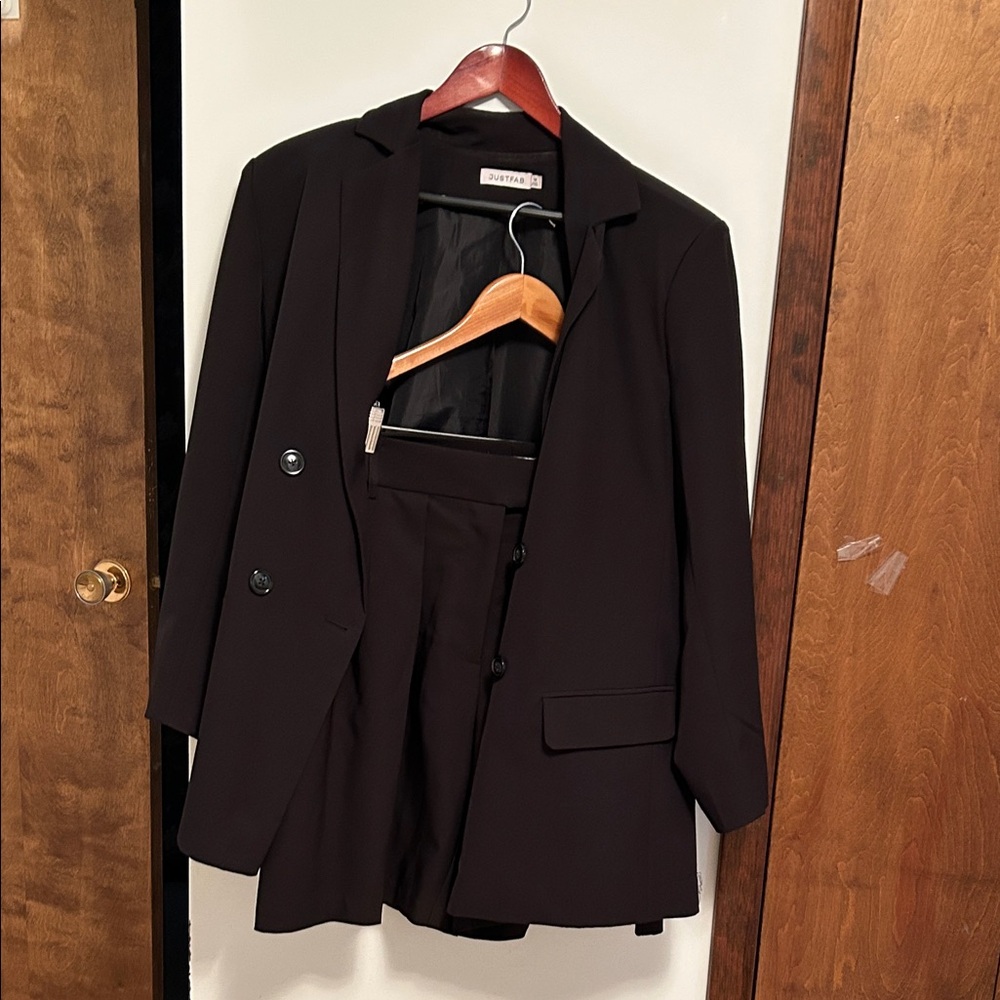 Black Blazer and Bermuda Short  Set